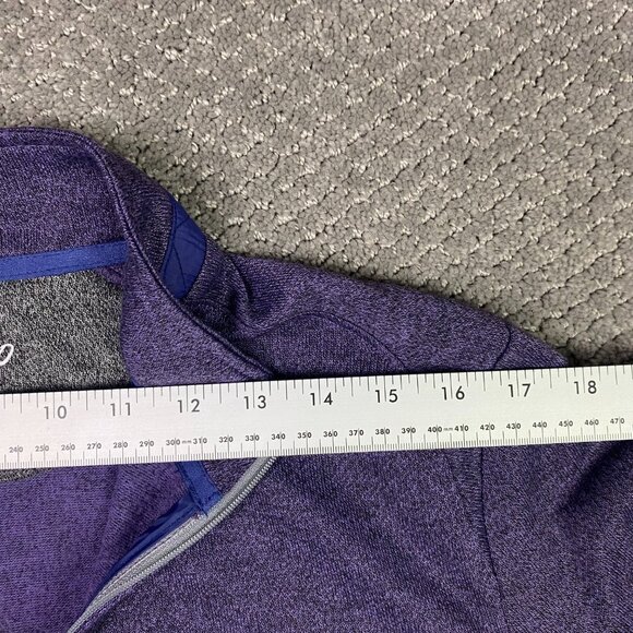 Johnnie-O Reflex 1/4 Zip Sweater Men's Medium Purple Knit Pullover Jumper Golf - Picture 13 of 13